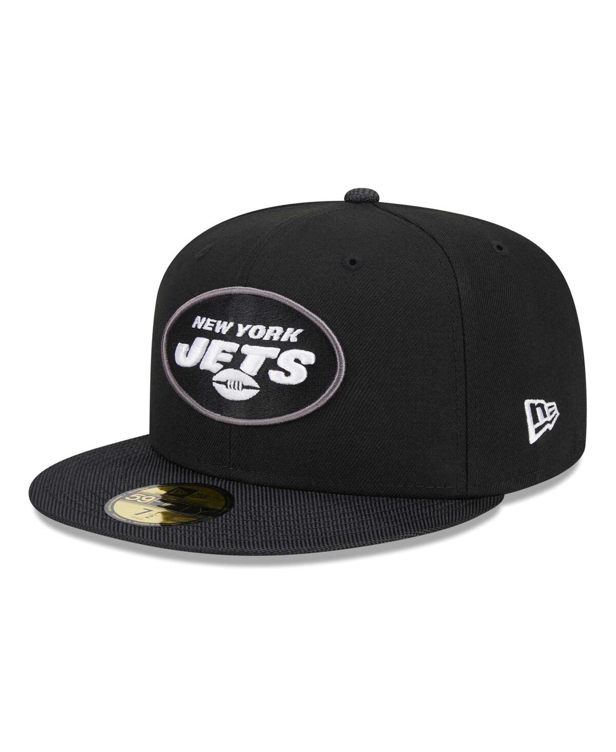 Men's New EraNew York Jets Active Ballistic 59FIFTY Fitted Hat - Black