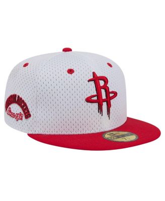 Men's New Era White, Red Houston Rockets Throwback 2Tone 59FIFTY Fitted ...