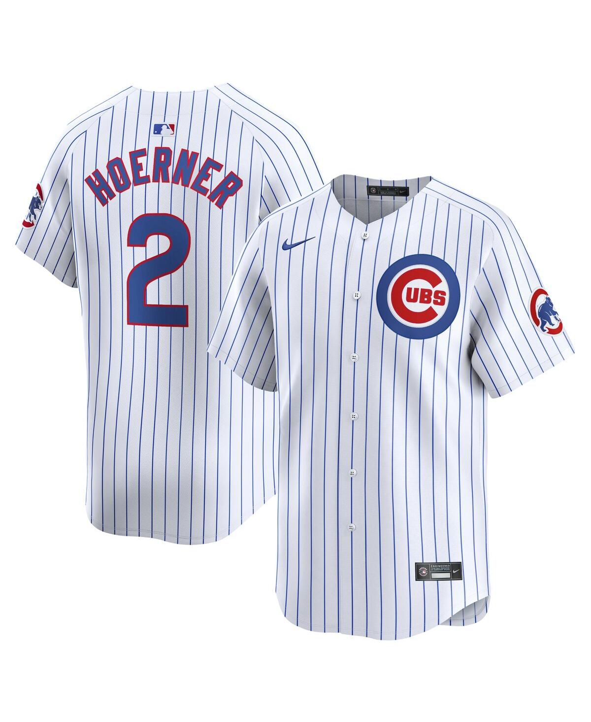 Мужская майка игрока Nico Hoerner White Chicago Cubs Home Limited
