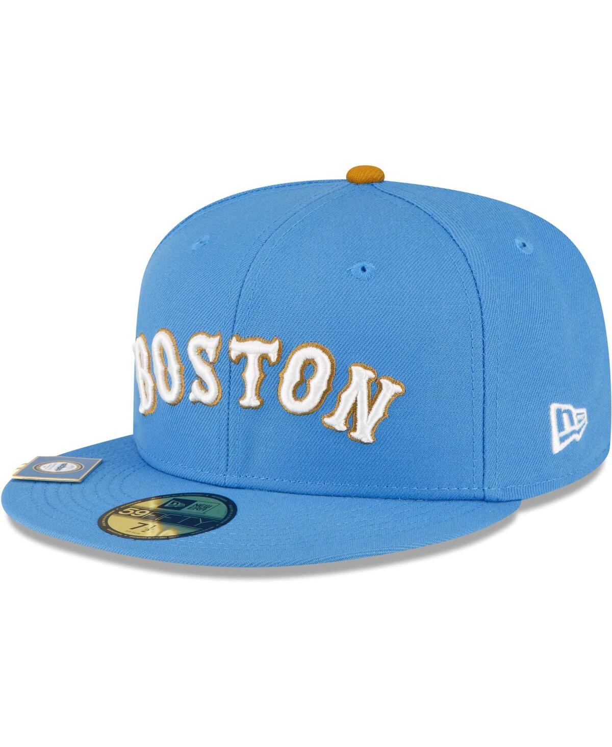 Men's New EraBoston Red Sox City Flag 59FIFTY Fitted Hat - Light Blue