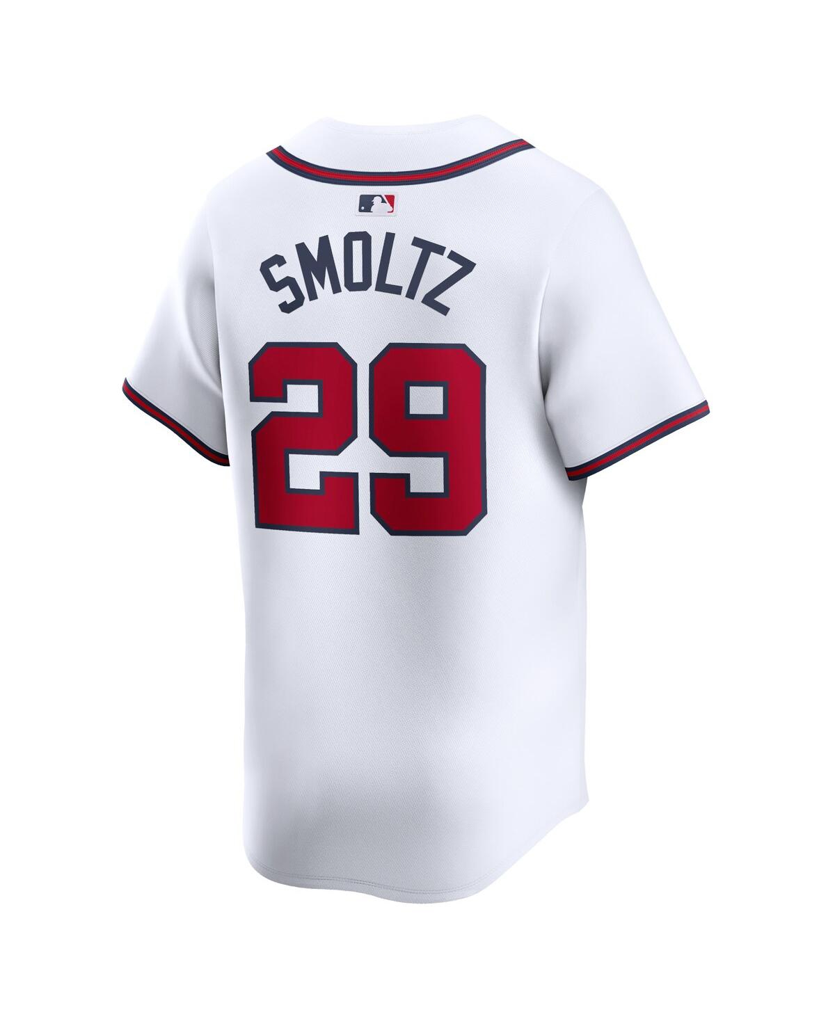 Men's Nike John SmoltzAtlanta Braves Home Limited Player Jersey - White