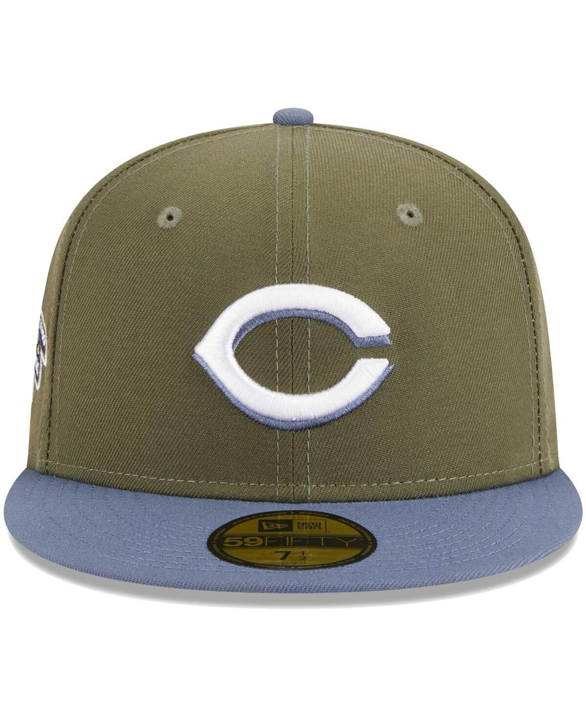 Men's New Era Blue Cincinnati Reds 59FIFTY Fitted Hat - Blue