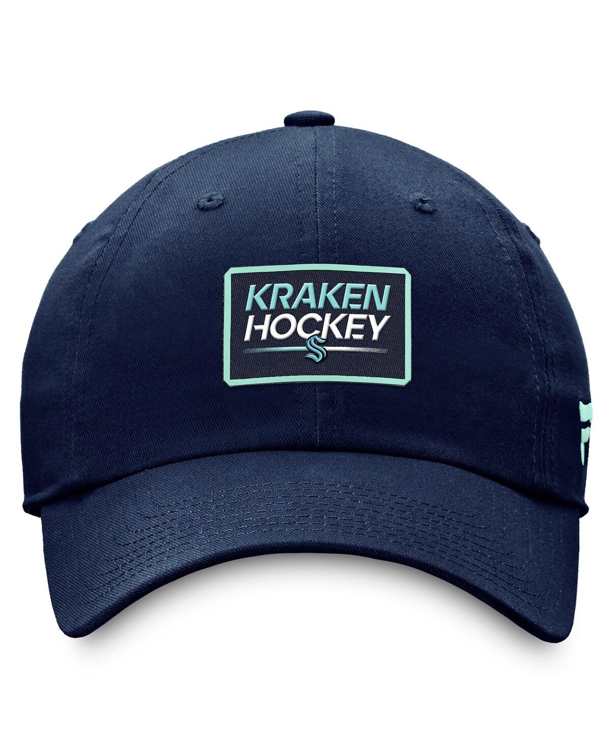 Men's FanaticsSeattle Kraken Authentic Pro Prime Adjustable Hat - Deep Sea Blue