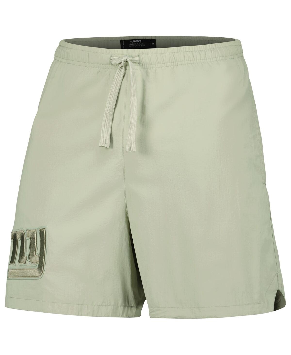 Shop Pro Standard Men's  Light Green New York Giants Neutrals 2.0 Woven Shorts