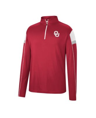 Men's Crimson Oklahoma Sooners Golf Match Quarter-Zip Windshirt