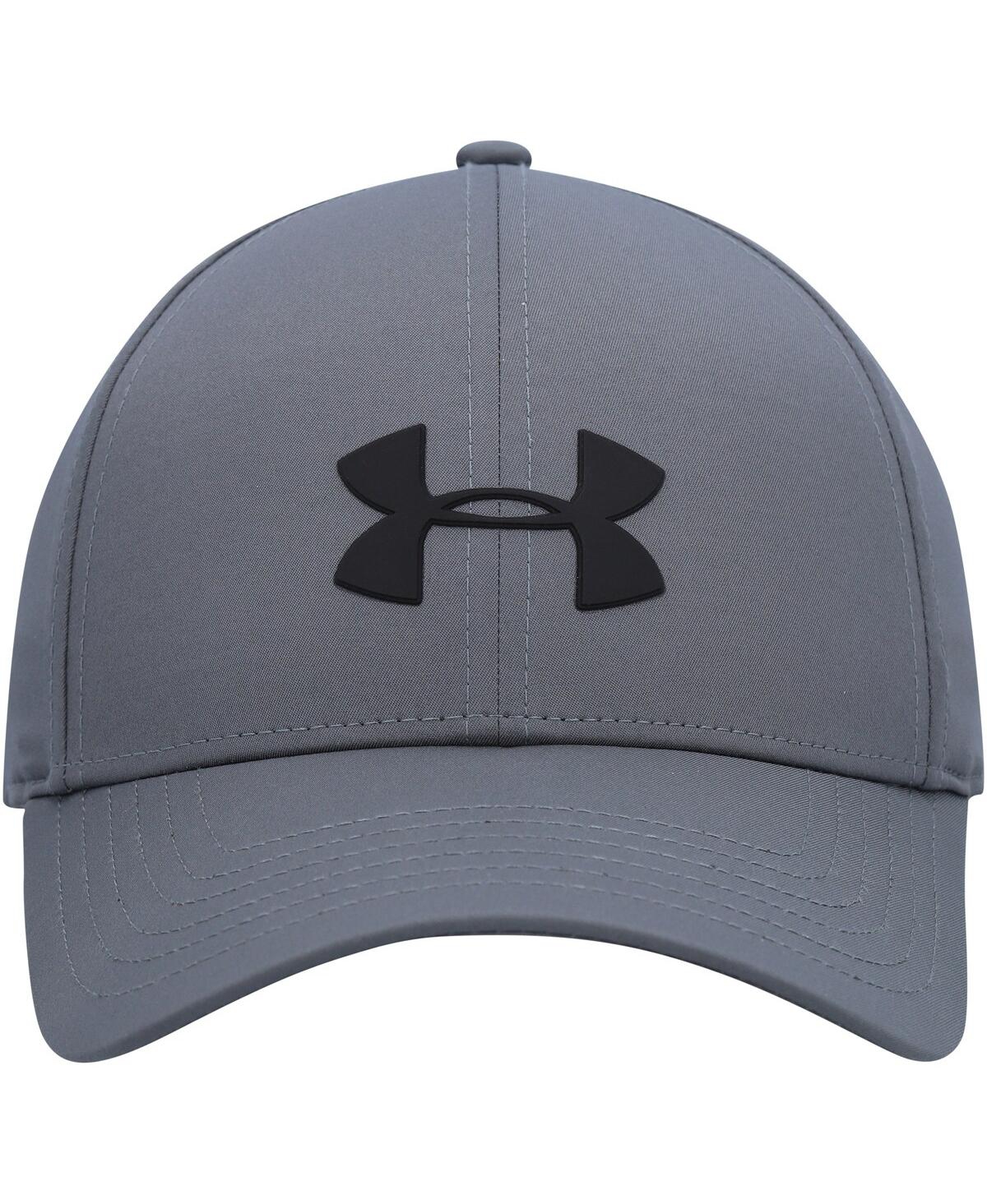 Shop Under Armour Men's  Graphite Blitzing Performance Adjustable Hat