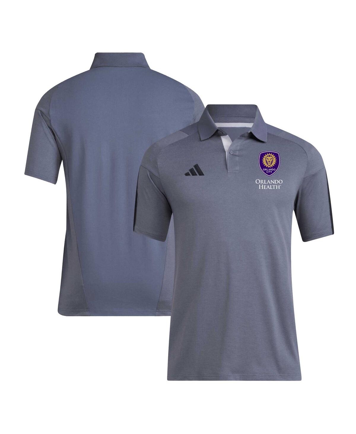 Men's adidas Gray Orlando City Sc 2024 Training Polo Shirt - Gray