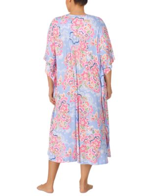 EDOLYNSA Kaftan Dresses For Women Long Printed Maxi Caftan Dress Swimsuit Cover Up Resort Wear