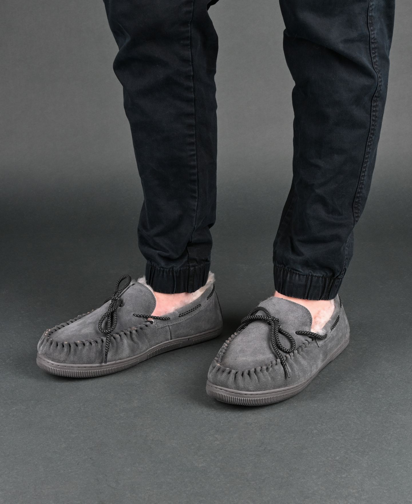 Мужские тапочки Territory Meander Moccasin Slippers, цвет: Чёрный — фото 3