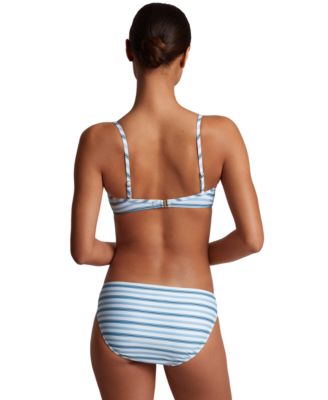 Shop Lauren Ralph Lauren Womens Striped Bikini Top Bottoms In Multi