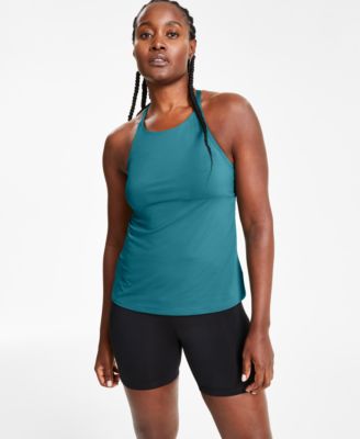 Nike Womens Essential Lace Up High Neck Tankini Top Swim Shorts Board Shorts In Bicoastal