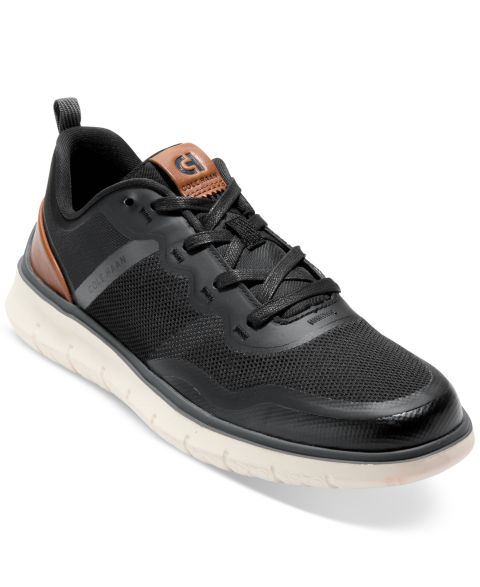 Мужские кроссовки Cole Haan Generation ZERØGRAND Stitchlite ™ Lace-Up, цвет: Чёрный рыжевато-коричневая слоновая кость