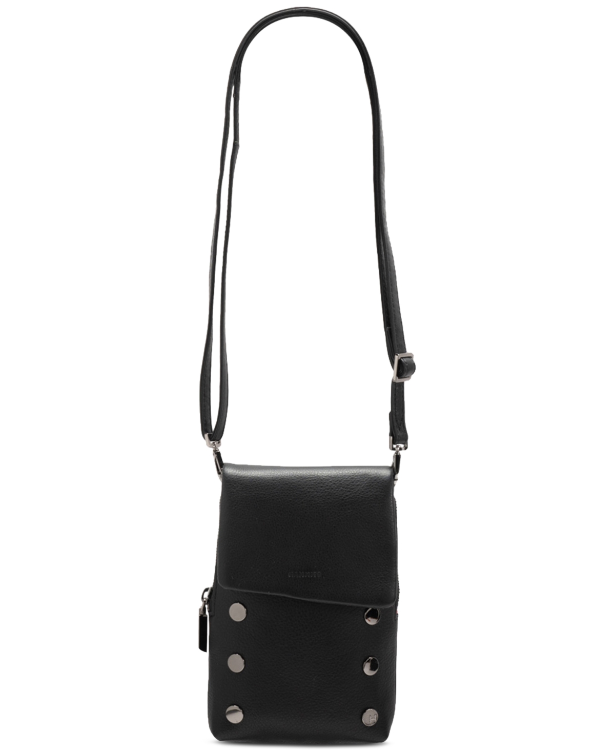 Shop Hammitt Vip Mini Mobile Leather Crossbody In Black,gm