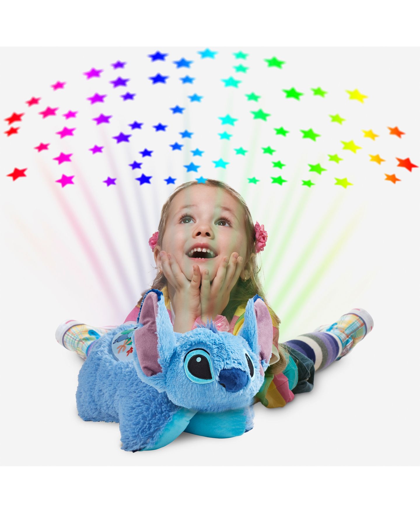Детская мягкая игрушка Pillow Pets Stitch 11" Nightlight Convertible Plush, 1-Piece — фото 7
