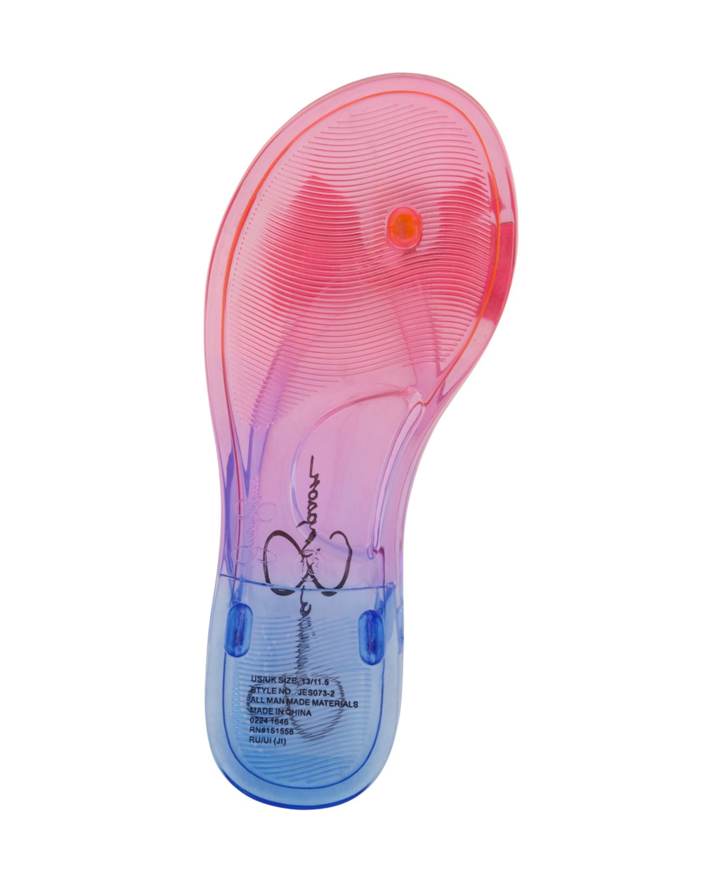 Сандалии Jessica Simpson Jelly Bow Slip On Sandals для девочек, цвет: Розовый разноцветный — фото 5