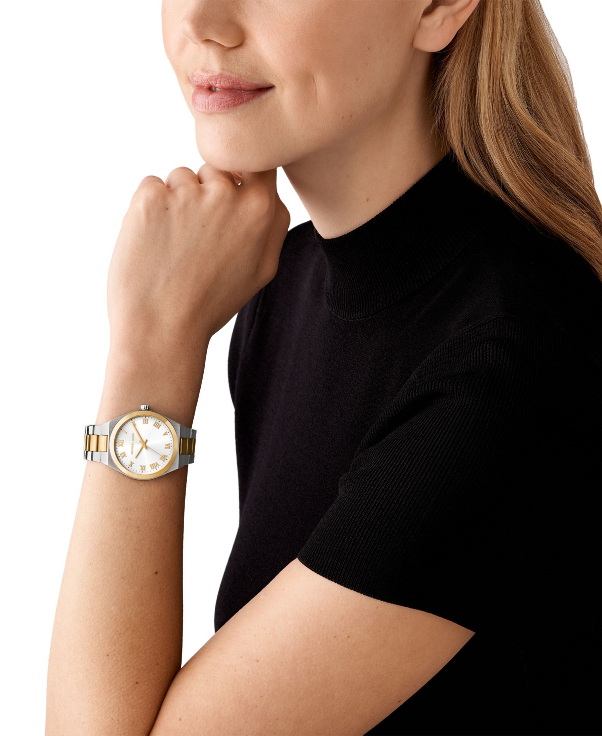 Michael Kors Women's Lennox Three-Hand Two-Tone Stainless Steel Watch 37mm - Two-Tone