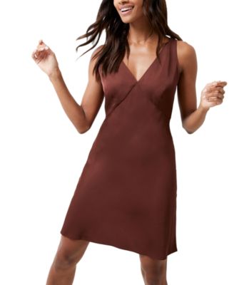 French Connection - Women's Ennis Satin Slip Mini Dress