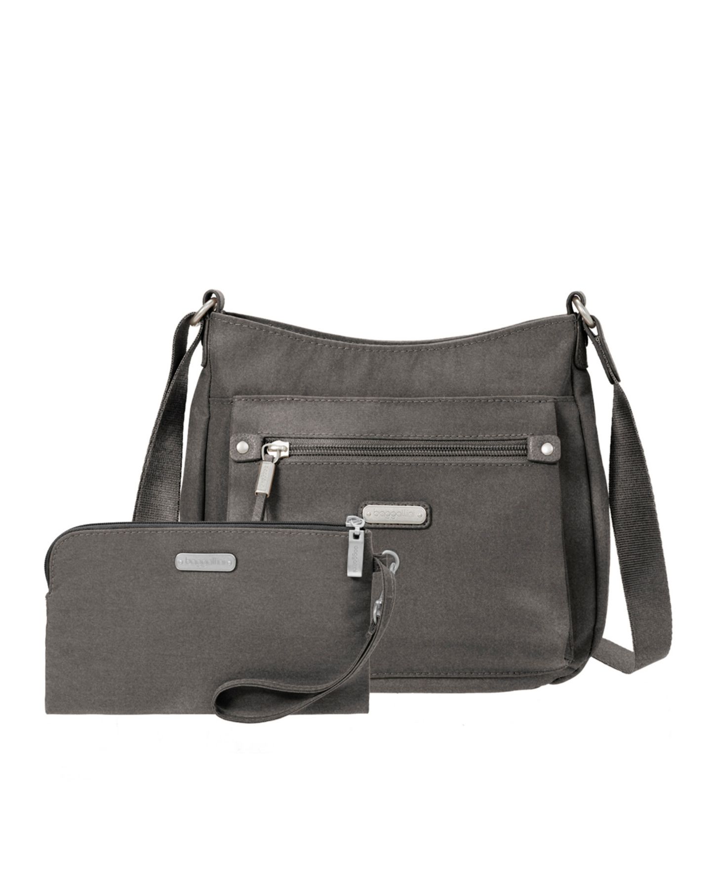 Женская сумка Baggallini Uptown with RFID Wristlet, цвет: Чёрный — фото 9