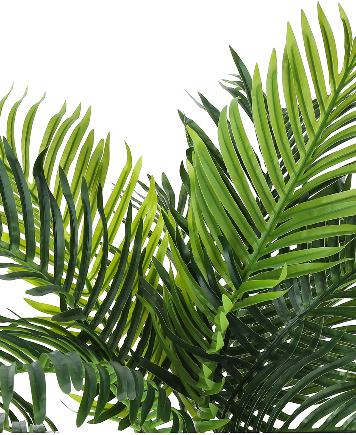 Monarch Specialties Indoor Artificial Floor Palm Tree with Black Pot