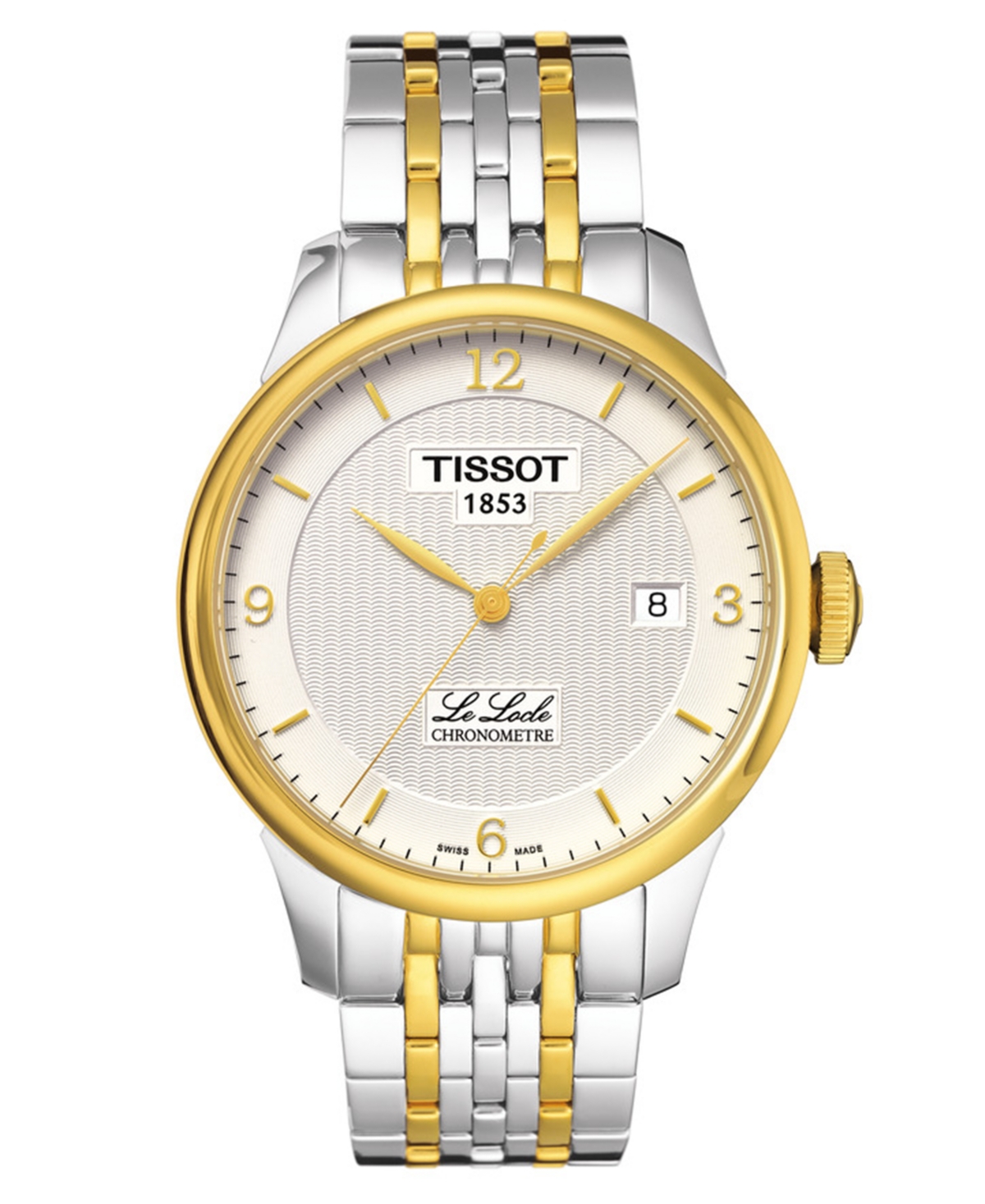 Shop Tissot Women's Swiss Automatic Le Locle Cosc Two-tone Stainless Steel Bracelet Watch 39mm In No Color