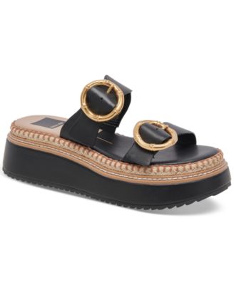 Dolce Vita - Women's Rysha Buckled Espadrille Platform Wedge Sandals