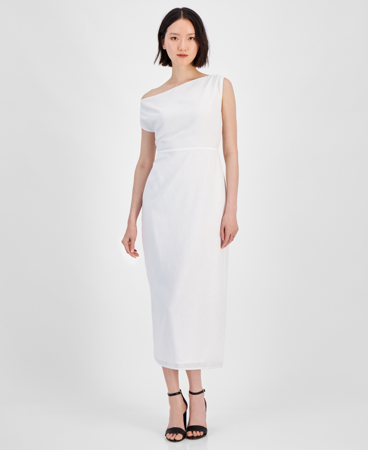 Women's Off-The-Shoulder Midi Dress - White