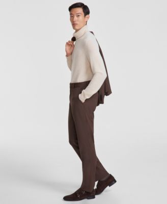 Men's Modern-Fit Wool Suit Separate Pants