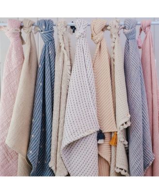 Oatmeal Boho Knit Blanket