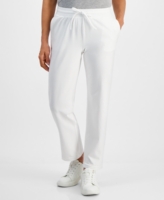 Style & Co Petite Mid-Rise Pull-On Pants, Petite & Petite Short, Created for Macy's - Bright White