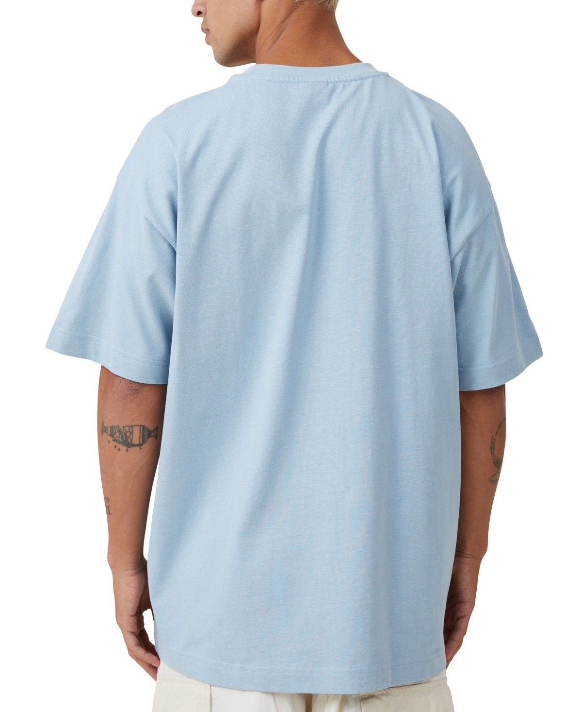 Shop Cotton On Men's Box Fit Plain T-shirt In Blue