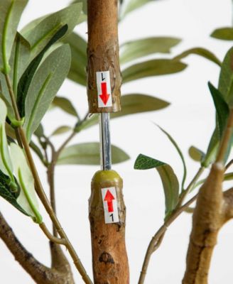 5ft. Artificial Olive Tree with Natural Trunk