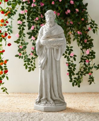 St. Francis Garden Statue with Birdfeeder