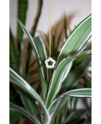 Plum blossom — Green jade pendant necklace