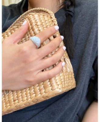 Rose — Off-White Jade Ring