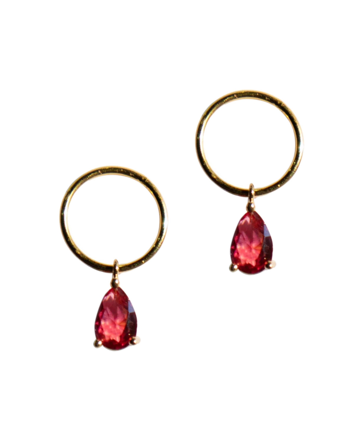 Layla - Pink zircon earrings - Pink
