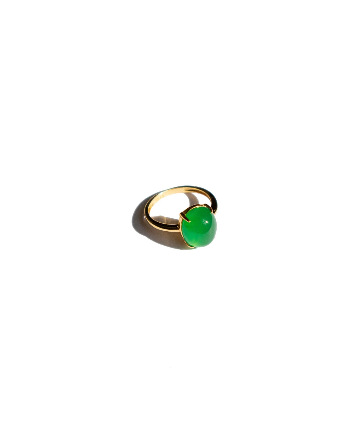 Dew &#x2014; Green jade stone ring - Green