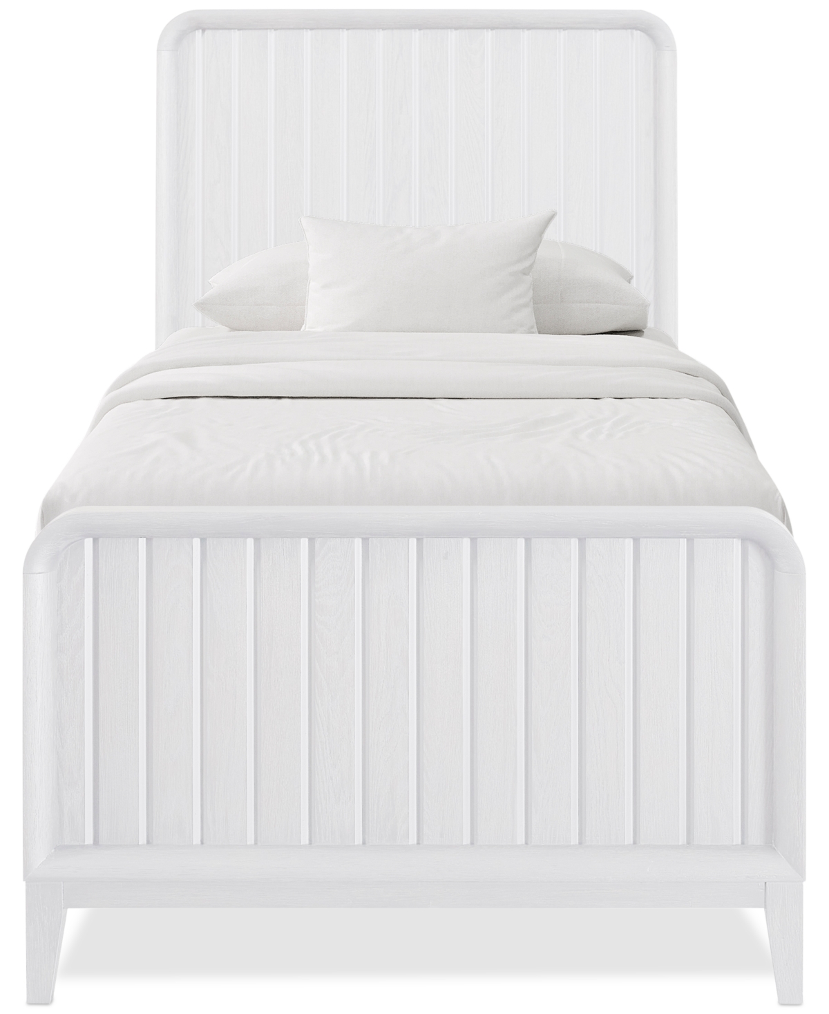 Shop Macy's Assemblage Twin Bed In White