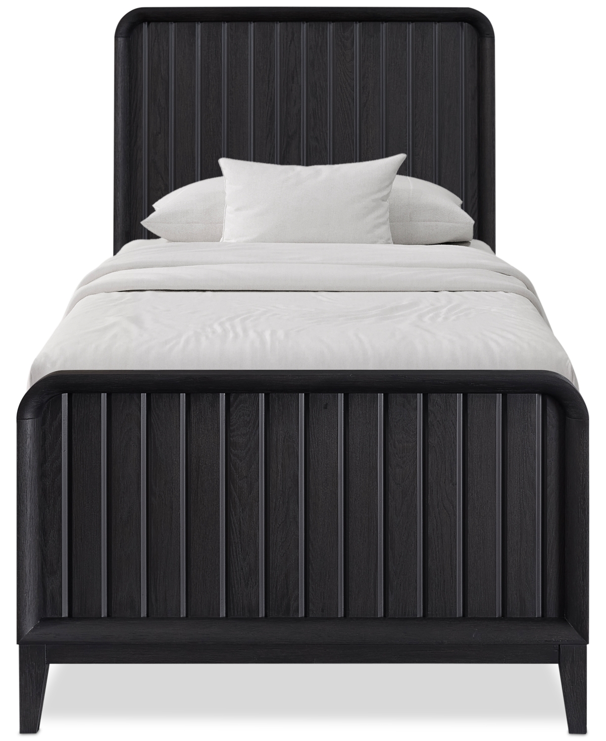 Shop Macy's Assemblage Twin Bed In Black