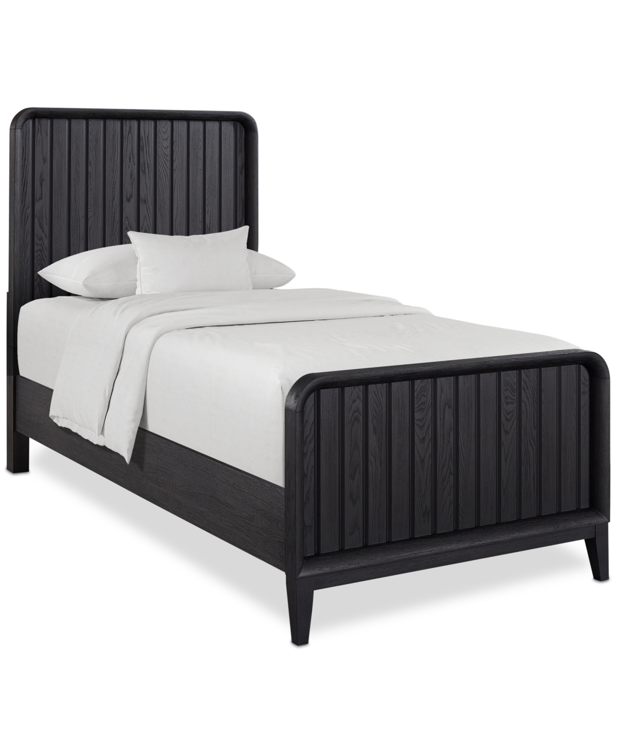 Shop Macy's Assemblage Twin Bed In Black