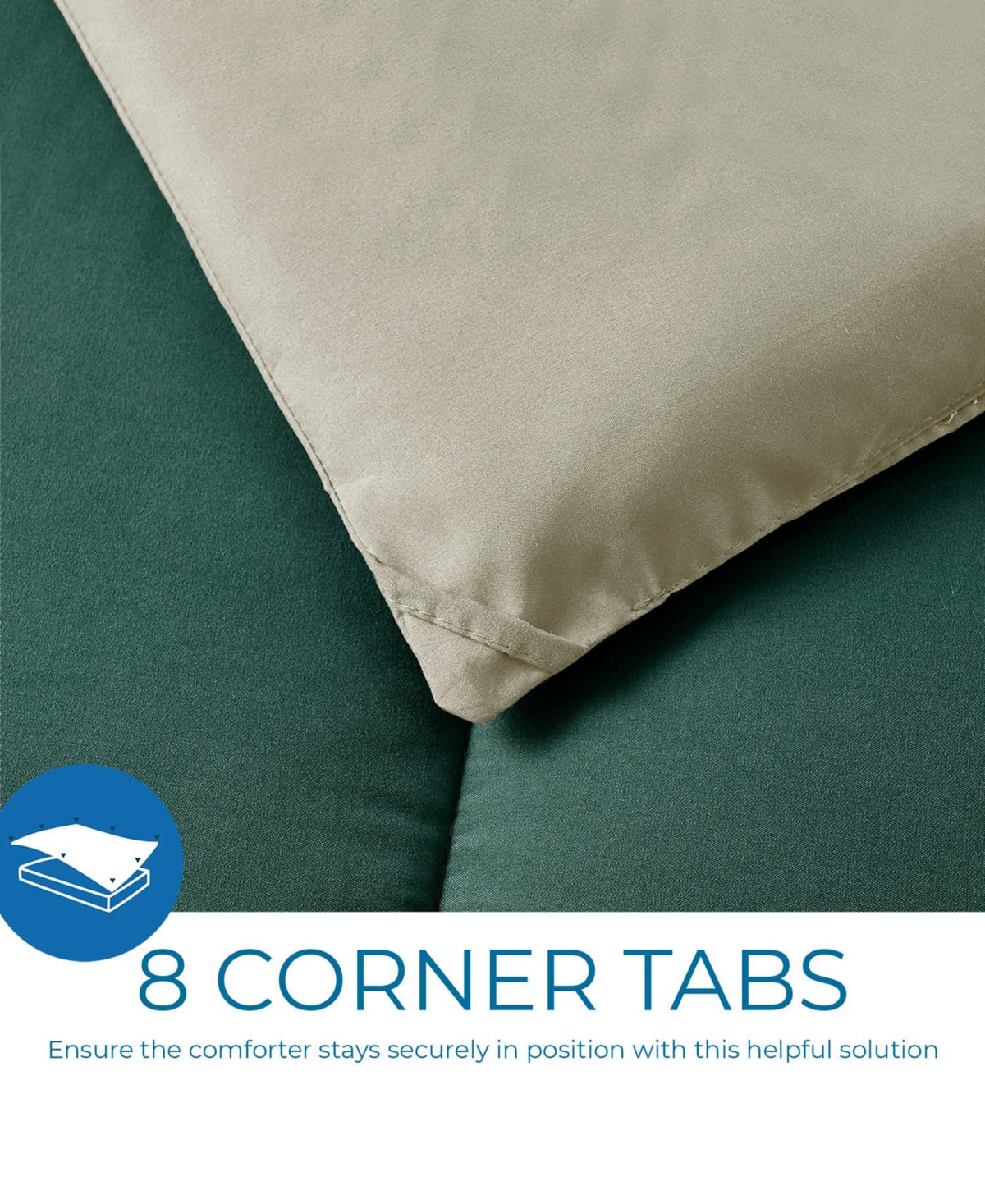 Nestl Premium All Season Quilted Down Alternative Comforter, Xl - Sage