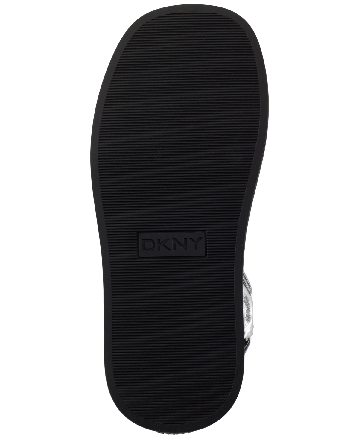 Shop Dkny Women's Lollie Asymmetrical Platform Sport Sandals In Silver