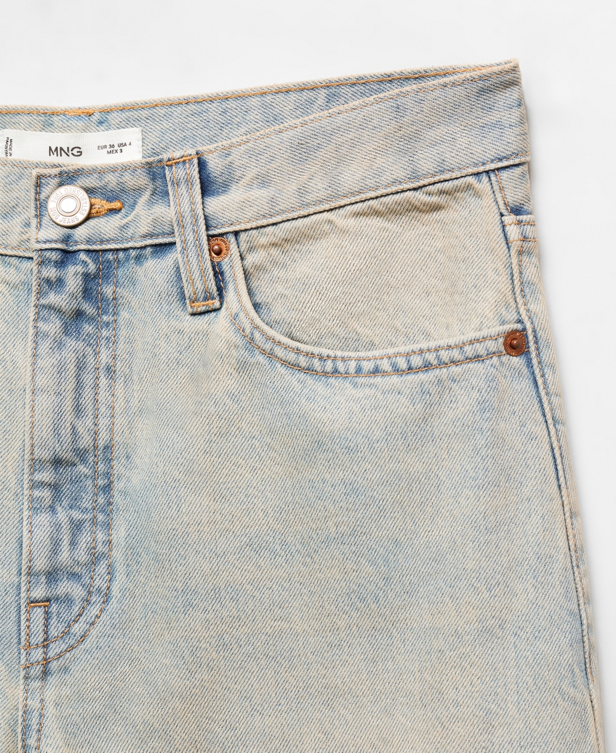 Mango Women's High-Waist Wide leg Jeans