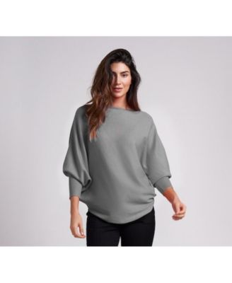 Women's Ivy Oversized Dolman 3/4 Sleeve Sweater