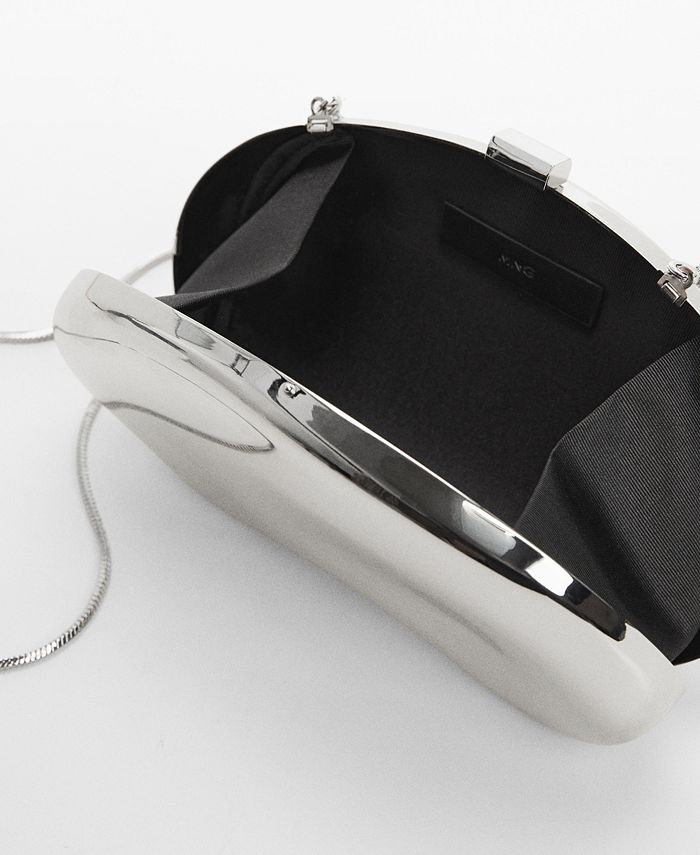 MANGO Women's Metallic Clutch Bag Macy's