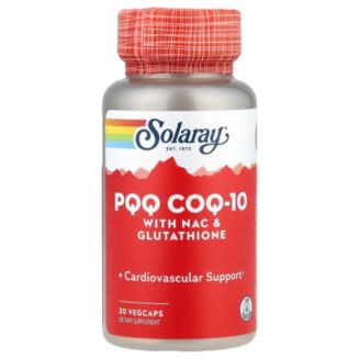 Solaray PQQ CoQ-10 with NAC & Glutathione - 30 VegCaps