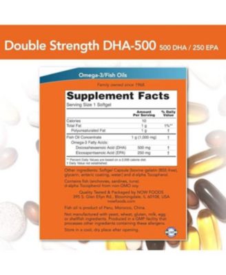 DHA-500 Double Strength, 180 Softgels