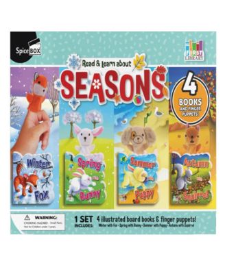 First Library - Four Seasons Board Books With Puppets