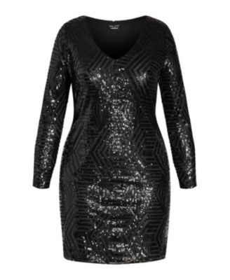 Plus Size Bright Lights Mini Dress