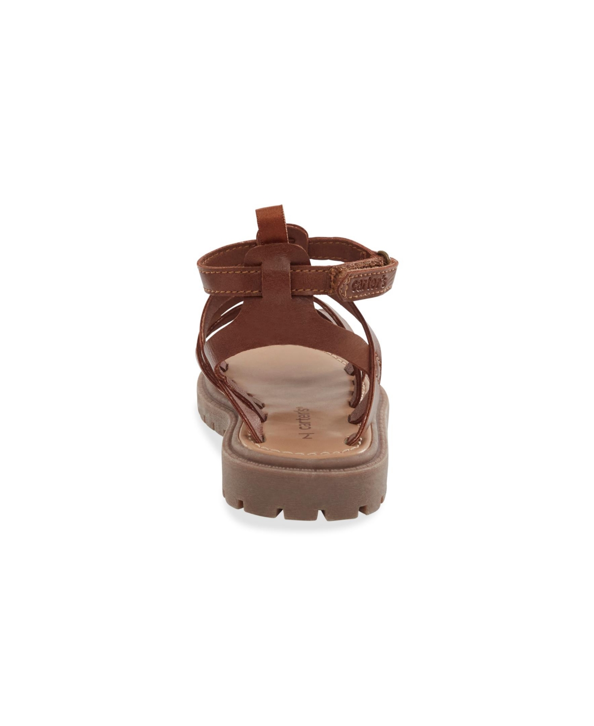 Shop Carter's Little Girls Ronda Hook And Loop Brown Sandal
