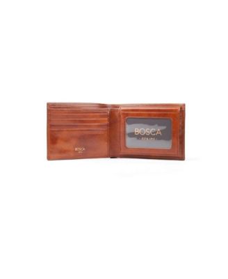 Men's Old Leather Credit Wallet with I.D. Passcase